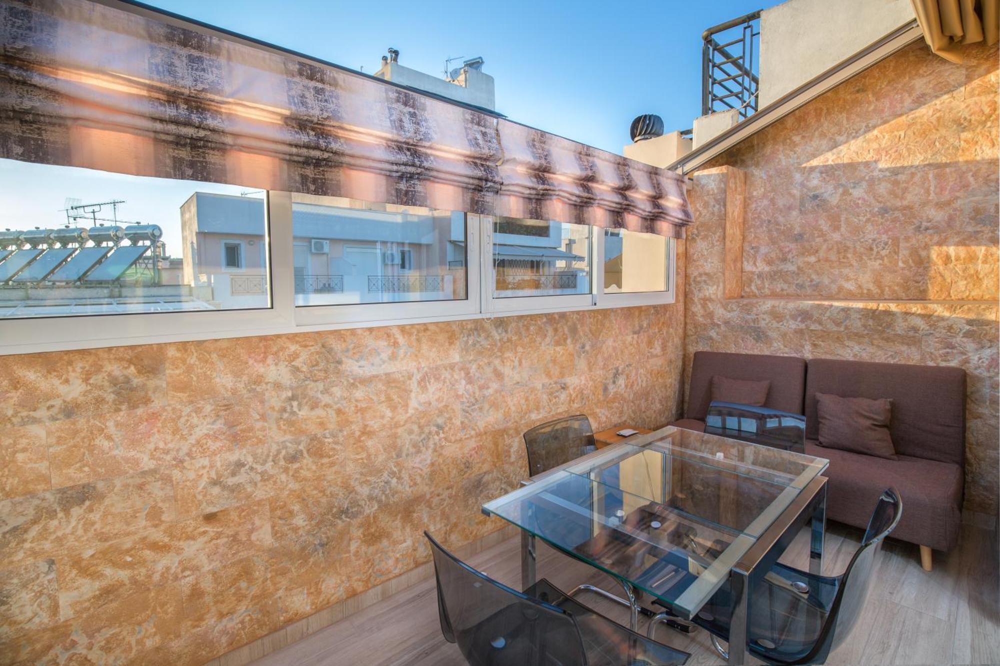 Cosy Apartment With Terrace Near Metro Station Atenas Exterior foto